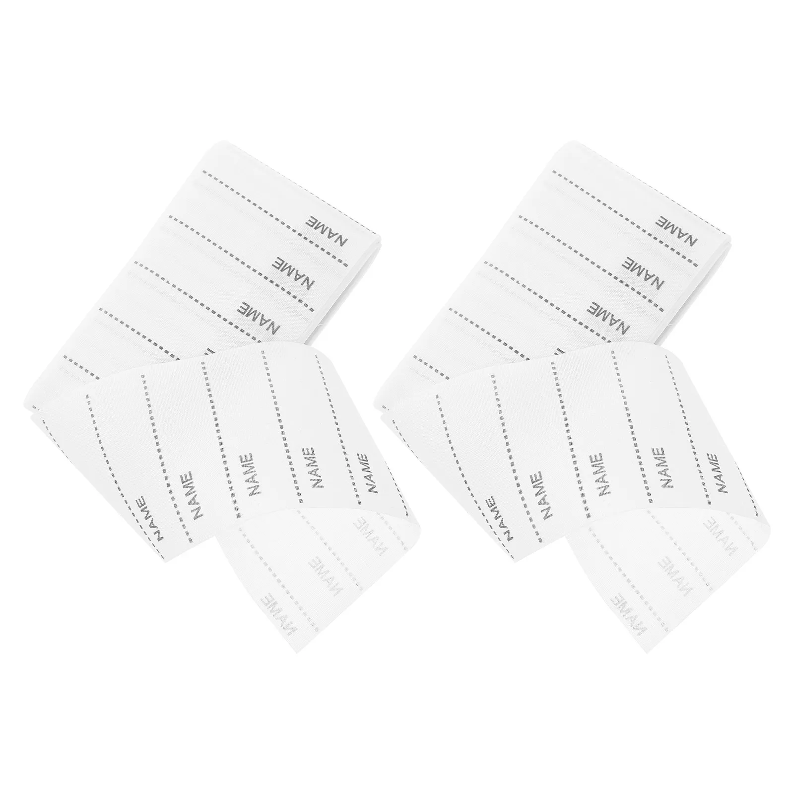 

2Sets Washable Cloth Iron on Name Labels Writable Tags for Clothing Shoes Hats Gloves School Name Label