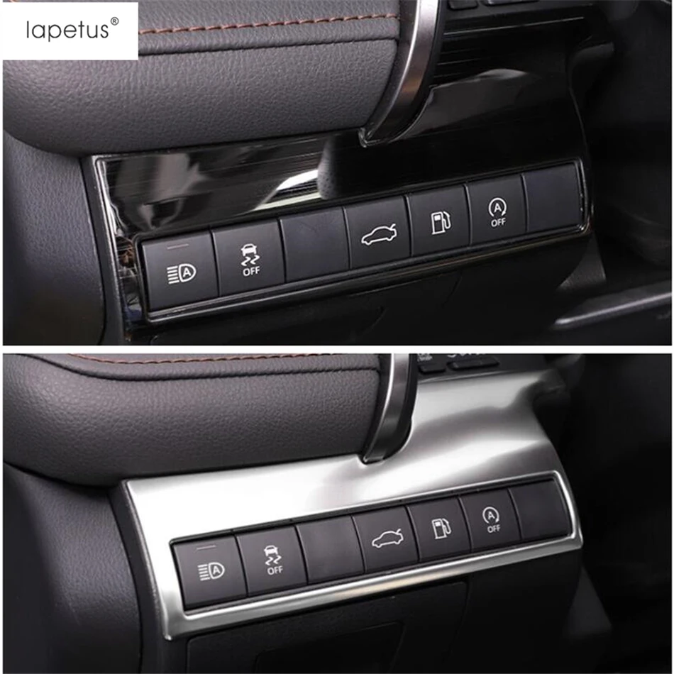 

Car Head Light Lamp Button Switch Frame Decoration Cover Trim Stainless Steel Interior Accessories For Toyota Camry 2018 - 2023
