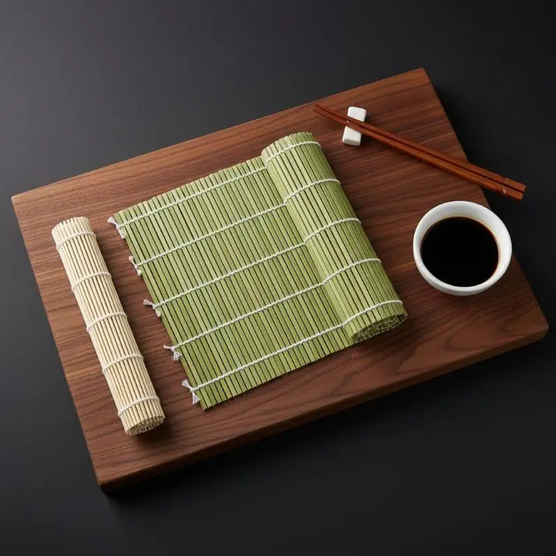 DIY Bamboo Sushi Maker Rolling Mat Sushi Tools Rice Rollers Kitchen Gadget Hand Maker Food Rice Roll Mold Cooking Accessories