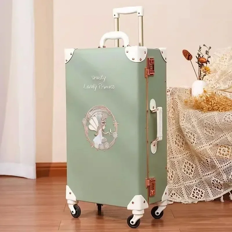 Y1 Retro suitcase 24 inch leather trolley case