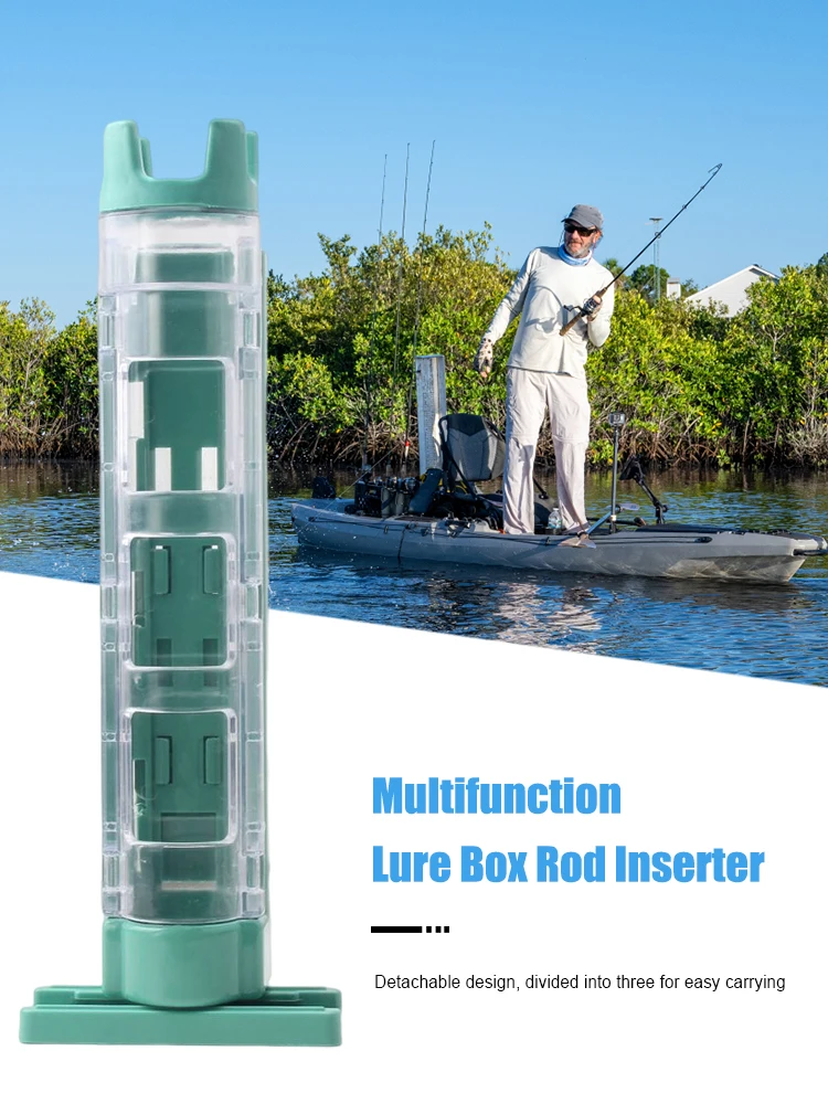 البلاستيك الصيد رود حامل انفصال صندوق الصيد قضيب عرض قوس قابل للتعديل المحمولة دائم المفاجئة تصميم لمستلزمات الصياد #6