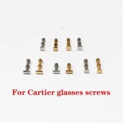 2Pcs Glasses Screw Accessories Gold Silver Square Horseshoe Shape Long Short Trapezoidal Nail For Myopia Mirror Sunglasses