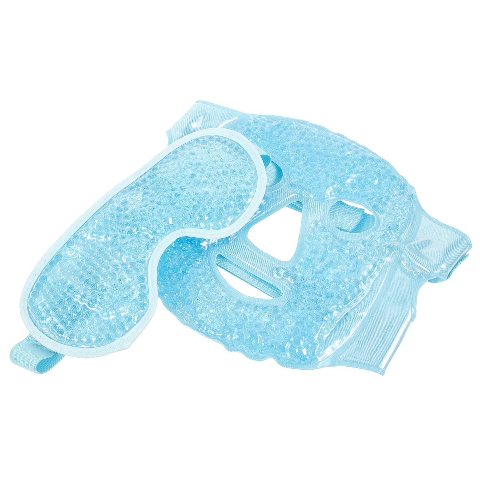 Herbruikbare koude therapie gelmaskerset Roze gezichtsmasker Gezicht Oog Rustgevende schoonheid Ice Pack Gezichtsbehandelingstool