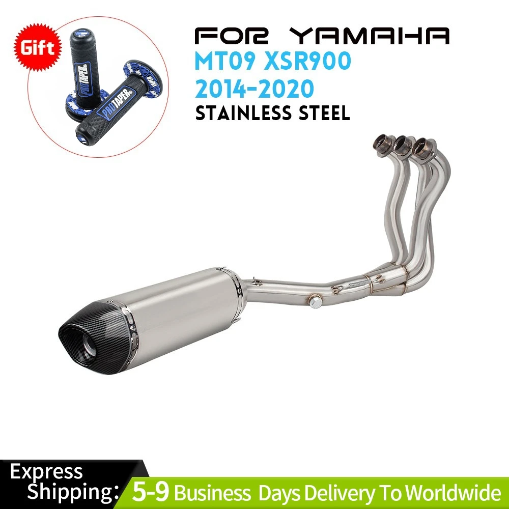 

For Yamaha XSR90 MT09 14-20 Slip on Exhaust Front Pipe Muffler Tips Whole System Exhaust Systems Exhausts Pipes