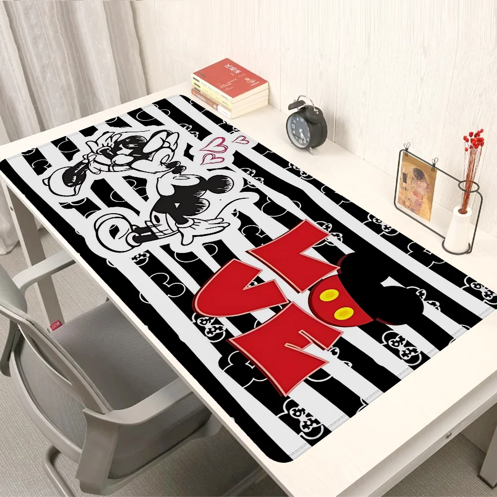 Cartoon Mickey Minnie Mouse Mat Pc Setup Accessories Gamer Keyboard Mouse Pad Gaming Mousepad Extended Offices Mats Desk Cabinet