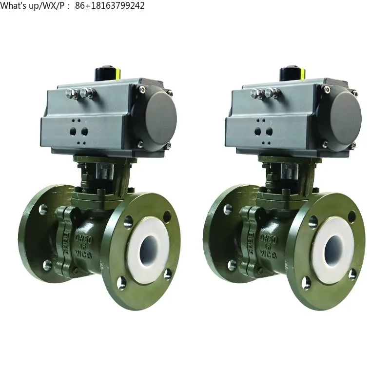 

Explosion-Proof PTFE Lined Regulating Valve Fluor ine Acid Alkali Resistant Flange Pneumatic Ball Valve for G as Water Media OEM