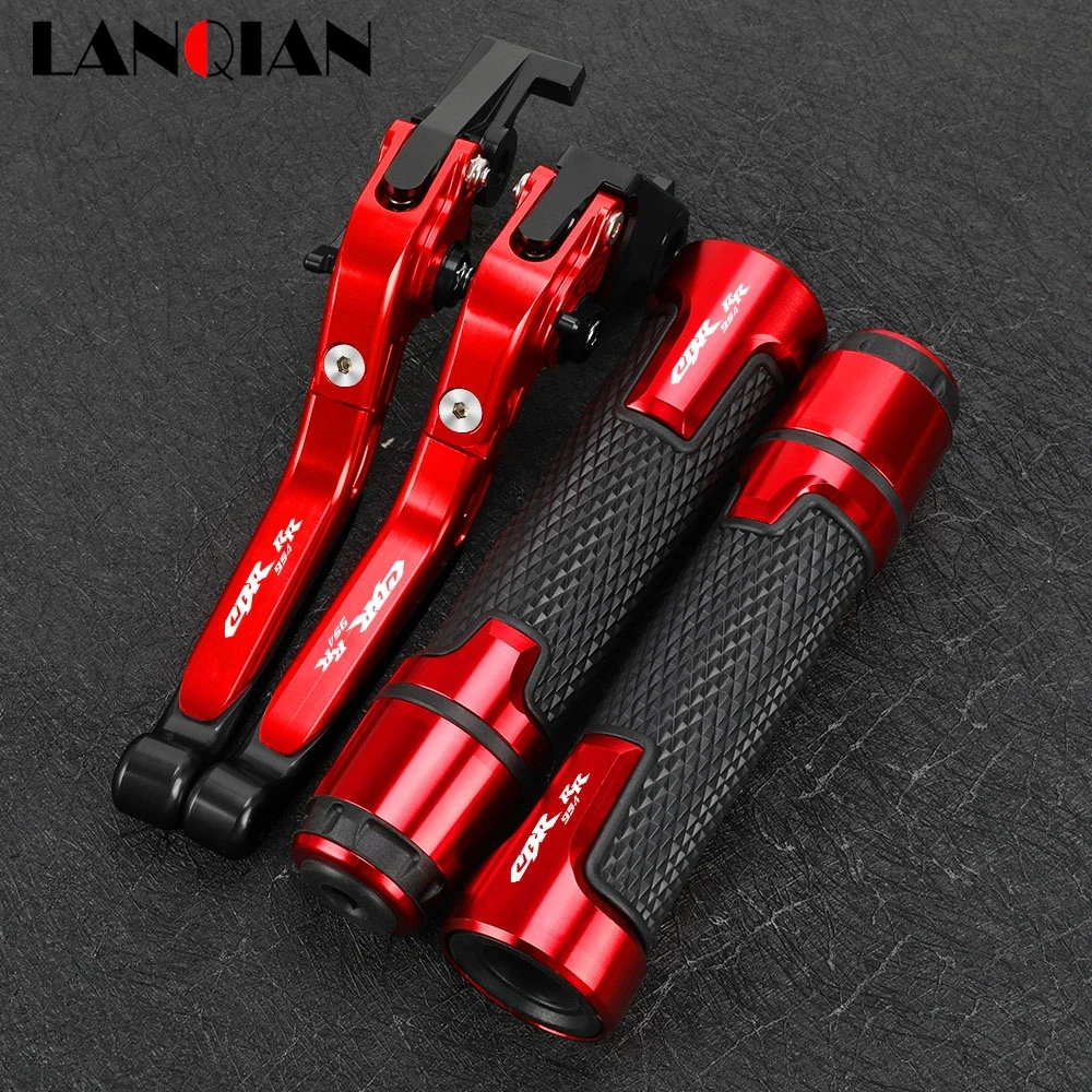 

CBR 954RR FOR HONDA CBR954RR 2002-2003 Motorcycle Folding Extendable Adjustable Brake Clutch Levers Handlebar Hand Grips Ends