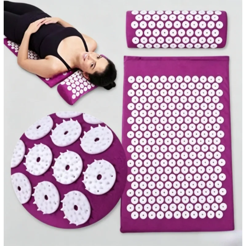 

Non-slip Acupressure Massage Cushion Spike Yoga Mat Stress Relief Fitness Pilates Pad