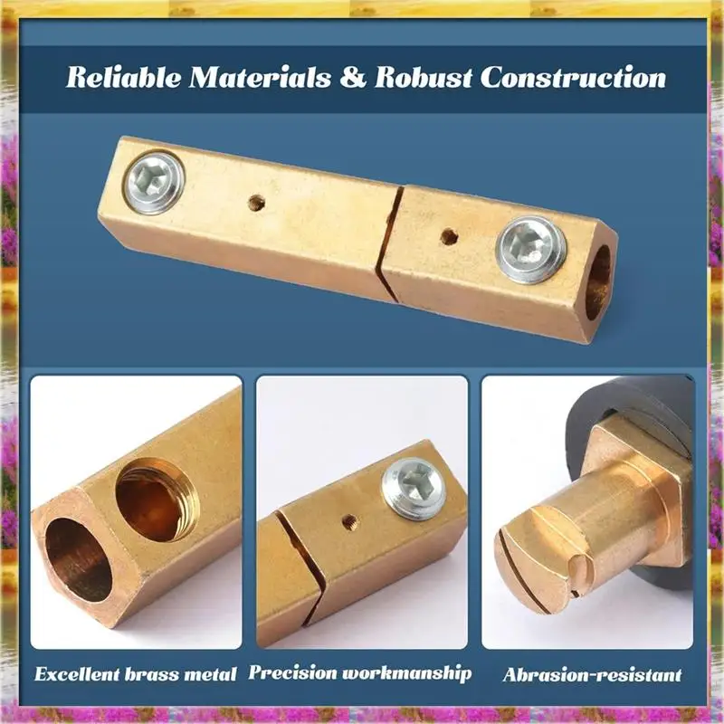 

Соединитель сварочного аппарата Комплект соединителей сварочного кабеля Аксессуары для сварочного аппарата【AB07 Цена 】