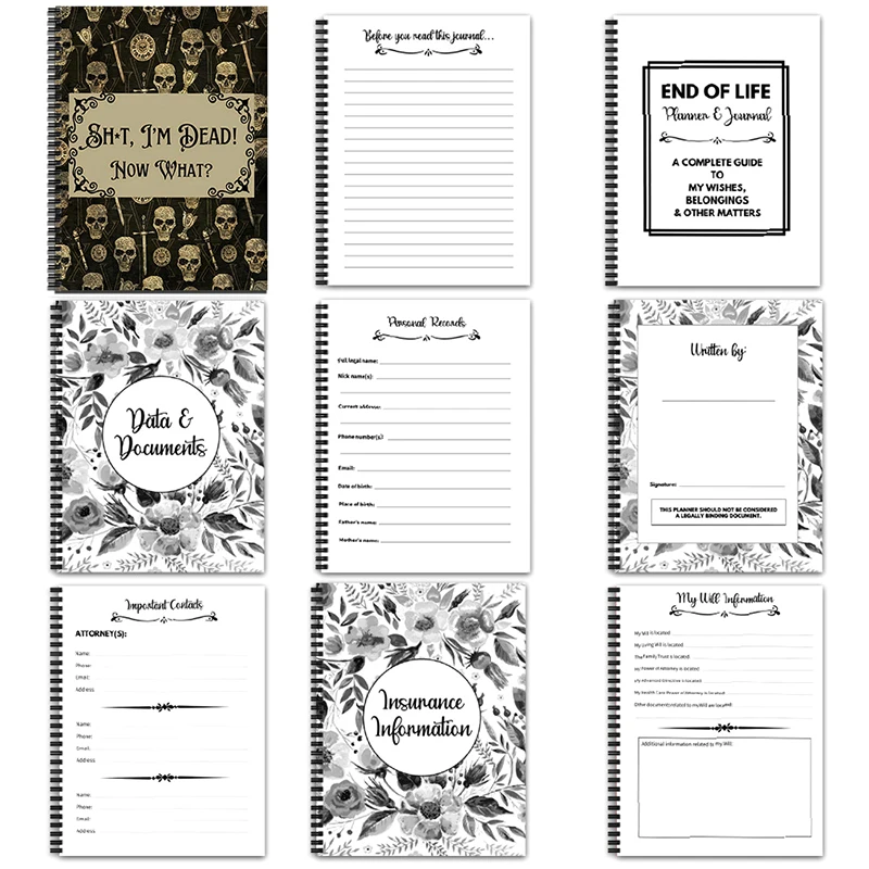 2024 New Sh*T I’M Dead! Now What? End Of Life Planning Book The Ultimate Horror Gift Workbook Arrangements Notebook