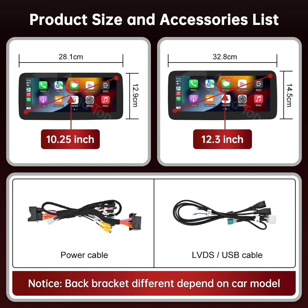 شاشة لينكس للوسائط المتعددة الأوتوماتيكية من Road Top CarPlay Android لسيارة Mercedes-Benz C Class W205 GLC V Class W447 2015-2019 NTG5.0 5.1 5.2 #6