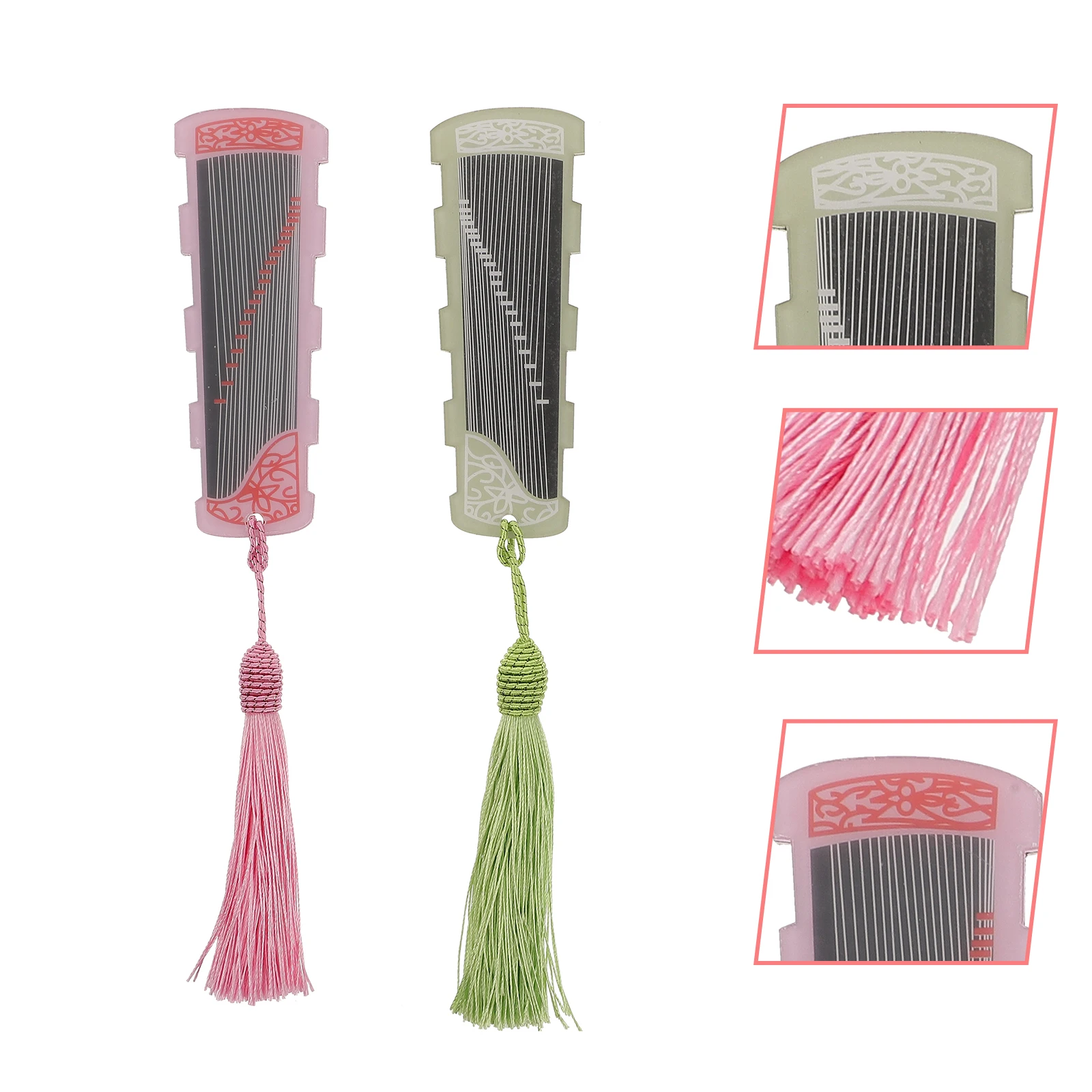 

2pcs Nail Tape Guzheng Storage Board Acrylic Accessories Delicate Nail Pick Organizer Anti-Lost For Guzheng Pipa Guitar Picks