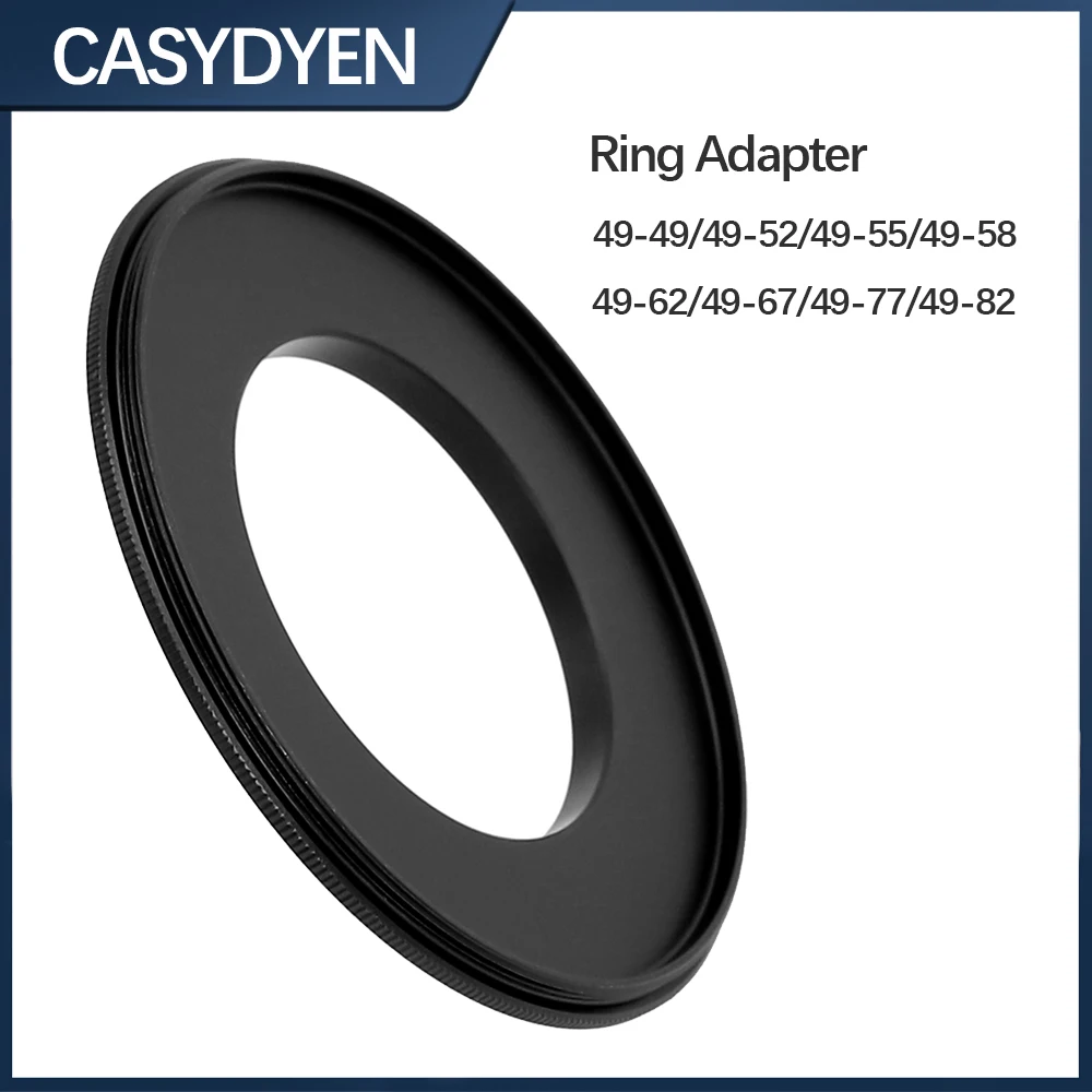 49-82mm Step Ring Adapter Dual Male To Male Coupling Ring Lens Aluminum Alloy Male-to-Male Adapter Ring For Filters