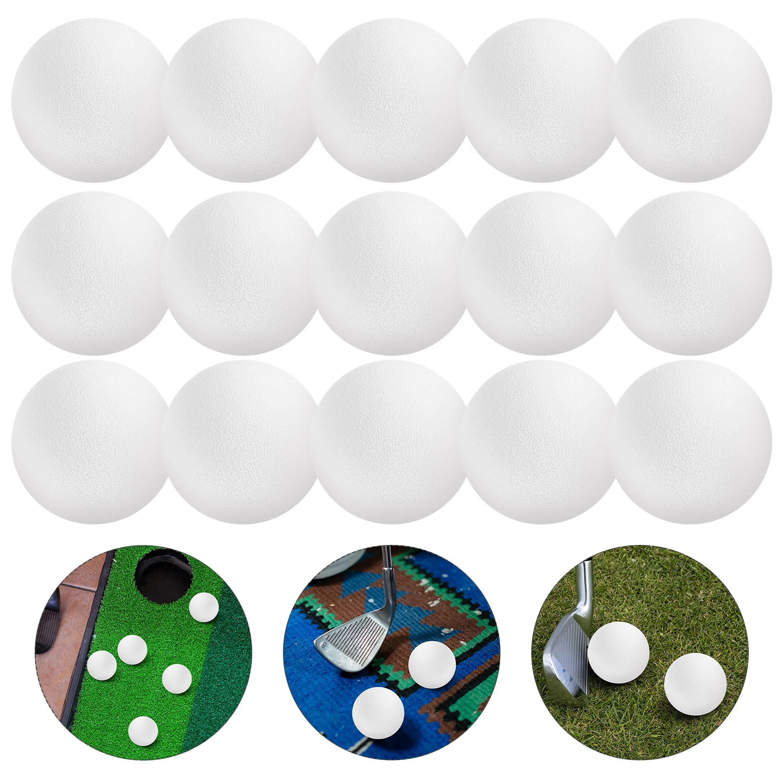 

20pcs Wear-Resistant Golf Balls For Indoor Practice Training Multi-Function Practice Balls For Golfing Convenient Golf Balls Sma