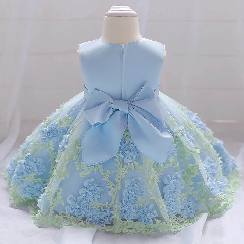 2024 Summer Baby Girl Dress Princess Party Frock Christening Kids Clothes 1 Year Birthday Party Wedding 3-24 Month Vestidos
