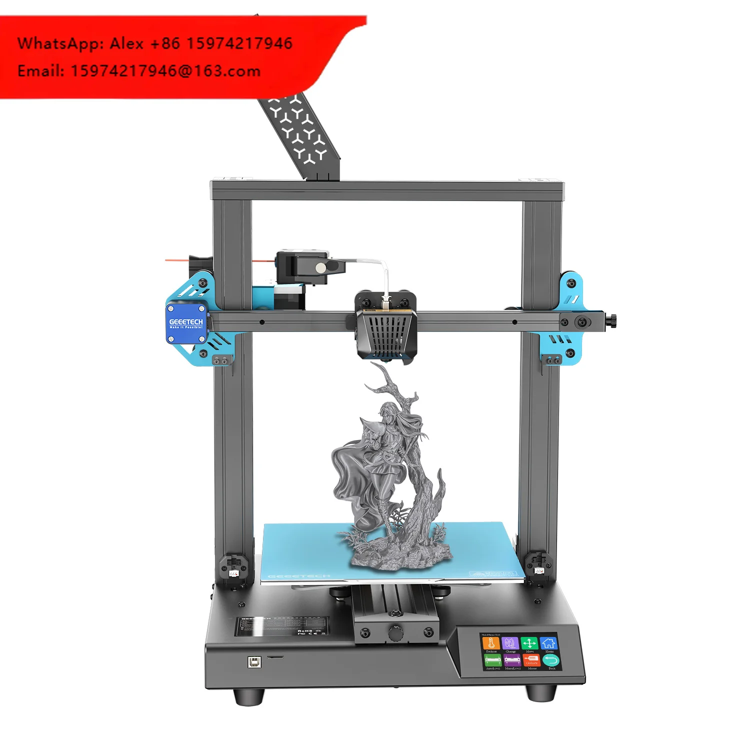 Geeetech Mizar S Wholesale Highly Reliable And Stable One Touch Bed Leveling Easy And Good Quality Printing 3d Printer