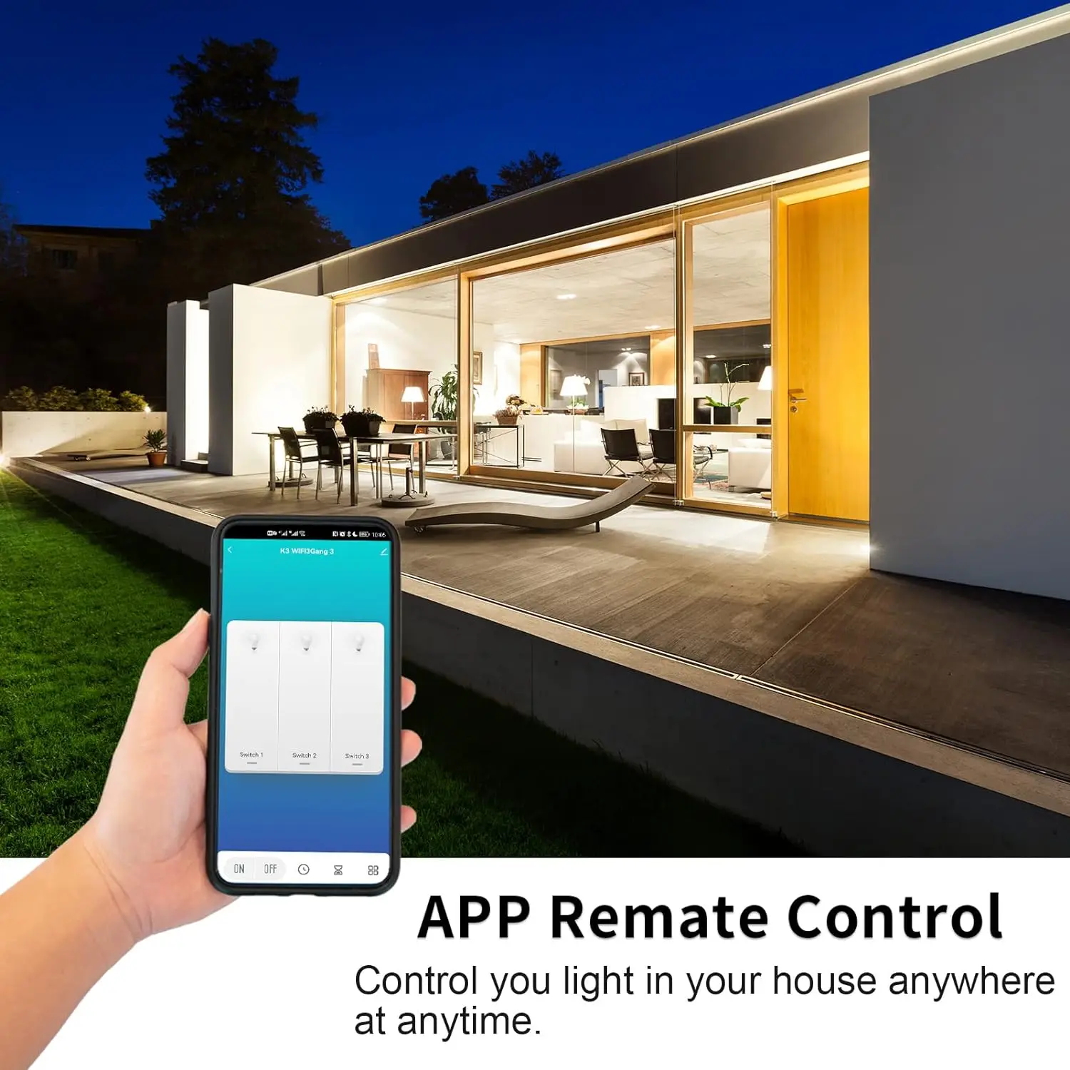 Matter Smart WiFi Switch EU 1/2/3/4 Gang Smart Home Touch Switch Neutral Wire/No Neutral Wire for Homekit SmartThing Alexa