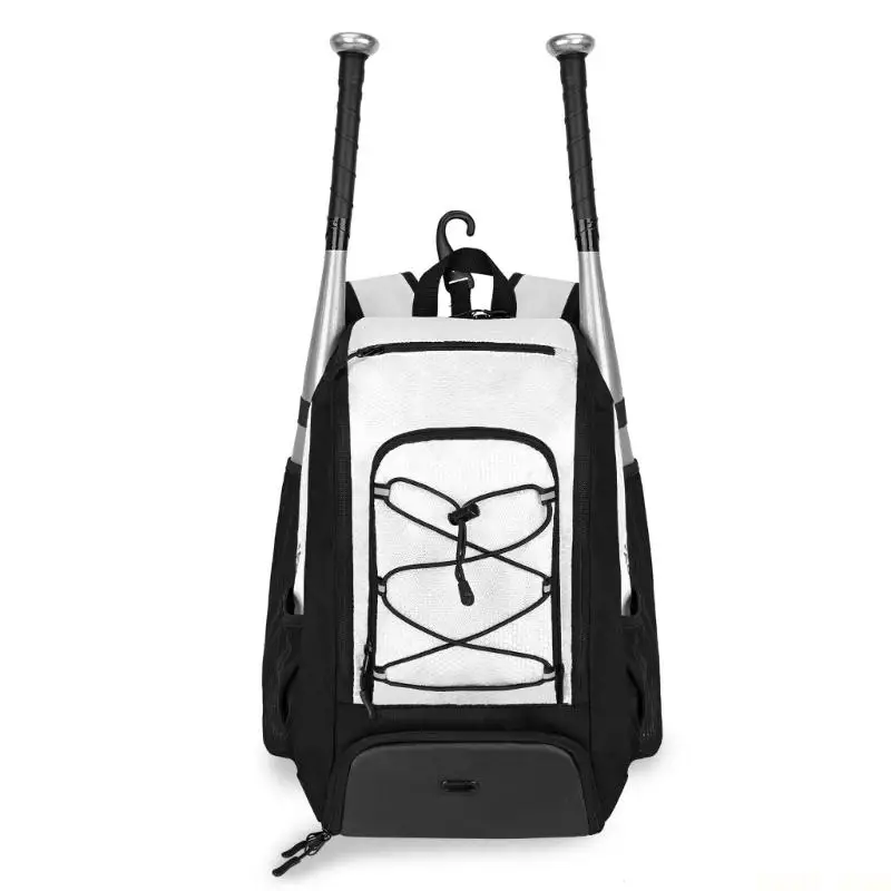 U2JB Baseball Gear Backpack with Side Bat Sleeves and Cleat Pocket