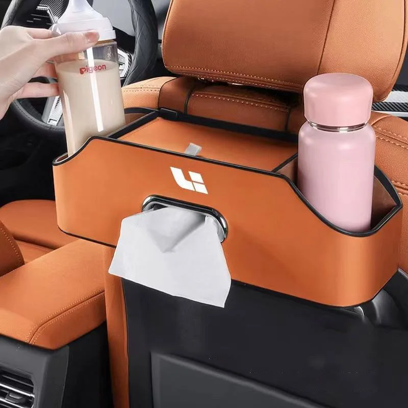 

Li Lixiang L7 2022 2023 Car Styling Paper Towel Bag Silicone Headrest Decoration Auto Interior Paper Box Accessories