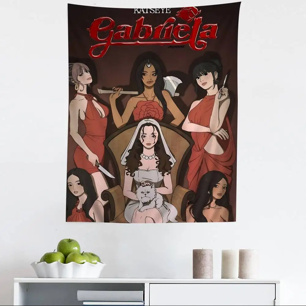 Kpop Band K-Katseyes DIY Wall Tapestry Art Science Fiction Room Home Decor Wall Art Decor