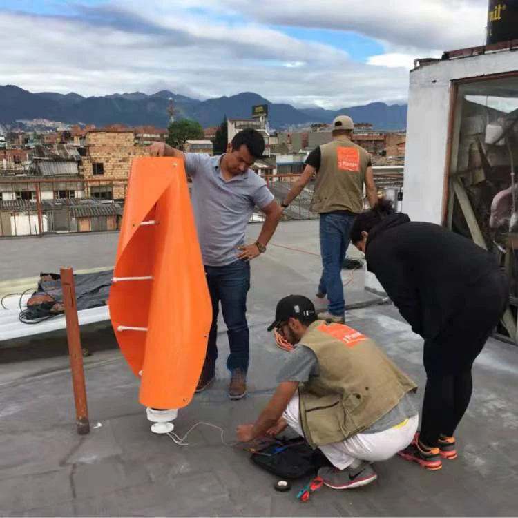 

FS type vertical axis wind turbine 10KW-30KW high-efficiency energy conversion anti typhoon structure off grid power generation