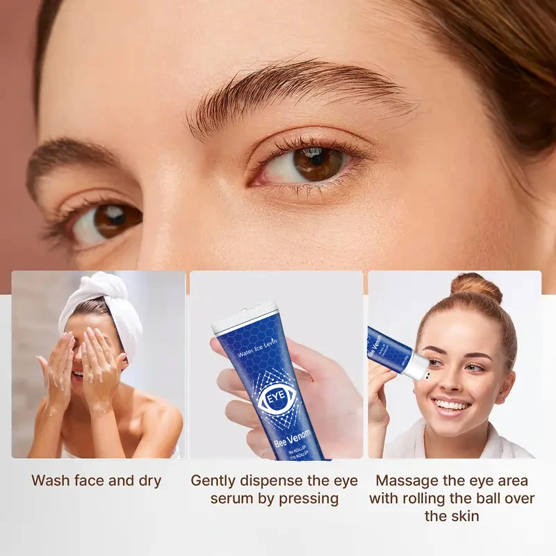 20g 베놈 비 아이 크림, 가볍고 부드러운 질감, 흡수 용이, 피부 보습, 미라클 아이 크림, 수분 공급 및 보습, 빠르게 흡수되는 끈적임 없음
