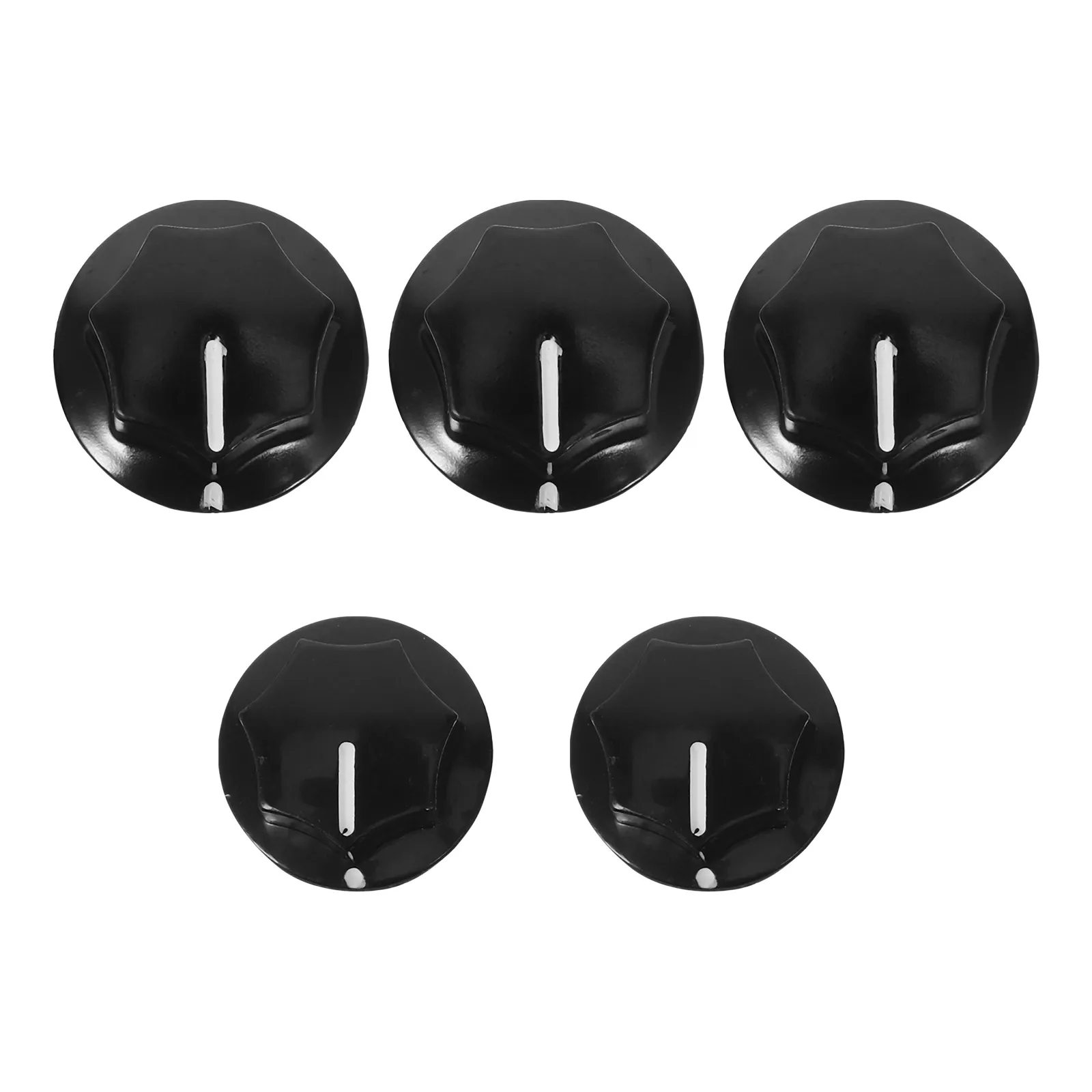 

5pcs Guitar Knobs Electric Guitar Tone Volume Control Replacement Brass Metal Amp Pedal Button Toppers Bass Instrument
