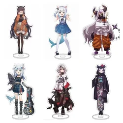 Hot Anime Hololive Vtuber Figures Ninomae Ina'nis Gawr Gura La+ Darknesss Cosplay Acrylic Stand Model Fans Christmas Gifts