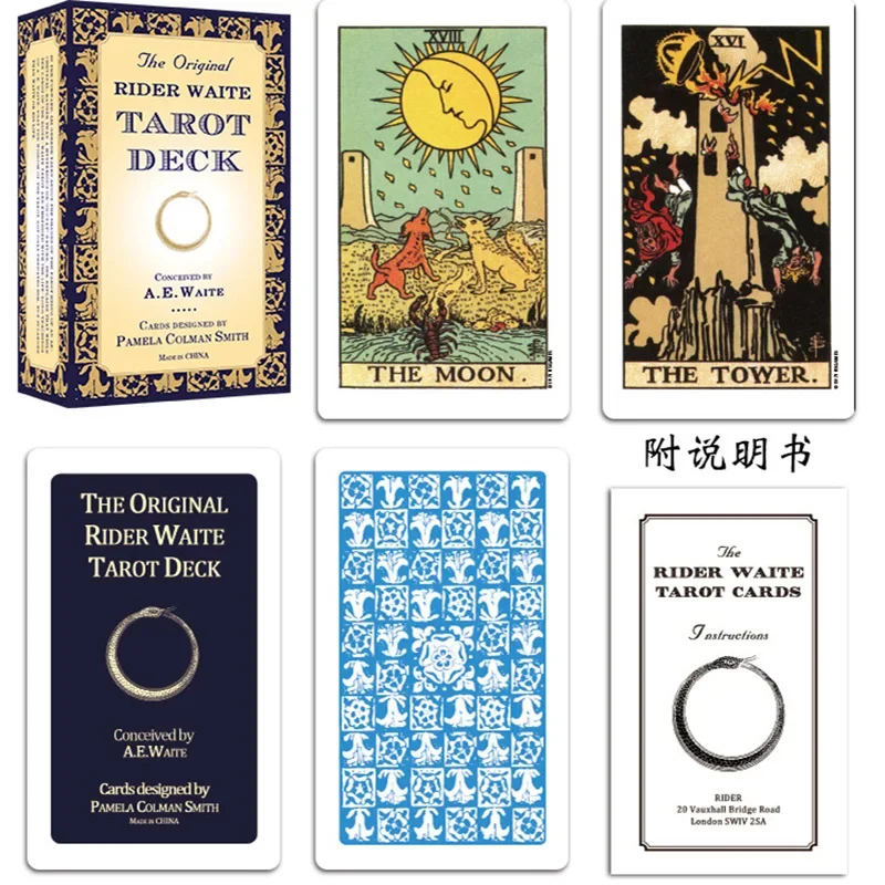 Rider Waite Tarot Deck Board Game Cards Game Full English Edition Tarot Board Game Family/Friends