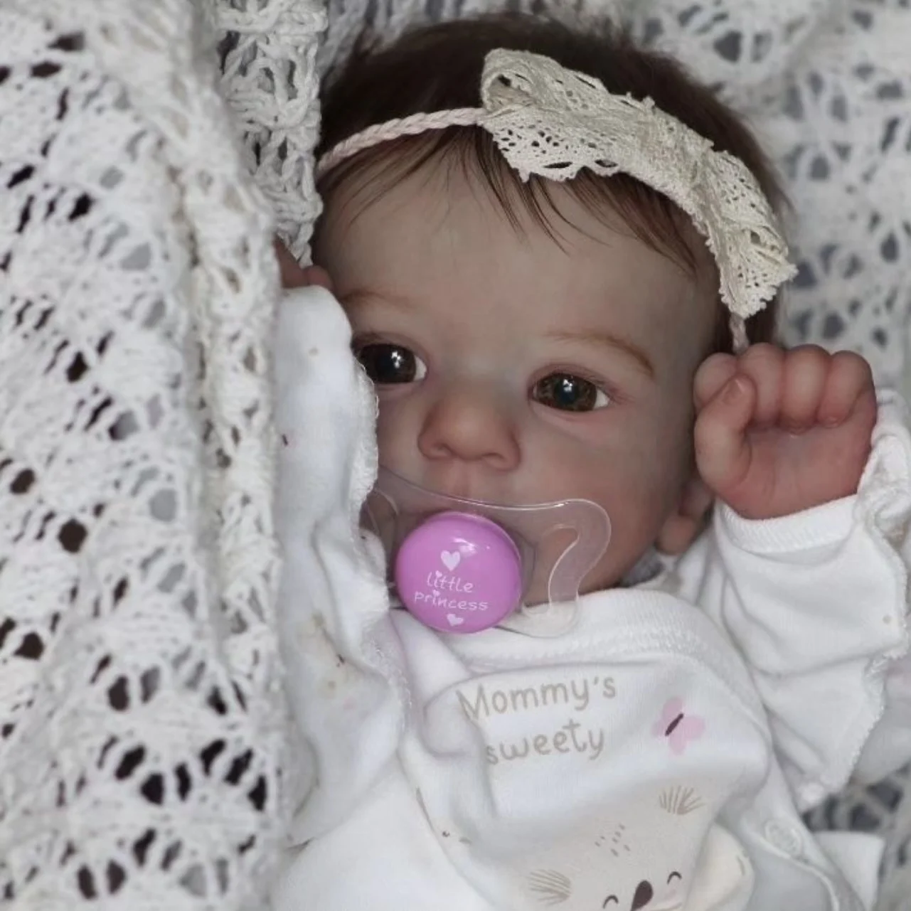 Cokela 19 inch/48 cm Newborn Baby Doll Reborn Soft Reborn Baby Doll 3D Skin with Visible Veins Handmade Fashion Doll Girl