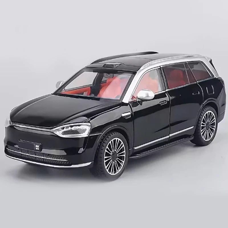 

Diecast 1: 24 Scale Alloy Car Model Simulation New Energy SUV Finished Car Model M9M7 Hobby Collection Ornaments Toys Gifts