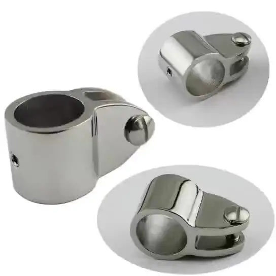 2 pcs 316 SS Top Jaw Slide Cap for Bimini Top Railing Fitting Designed for Marine Grade Yacht Boat Sunshade Use