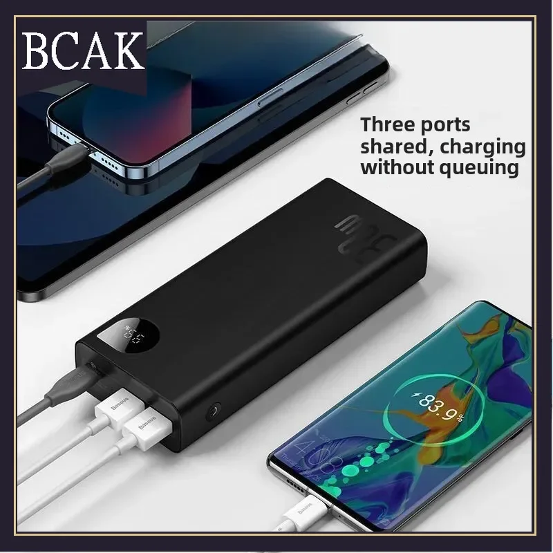 Hot Style 10000Mah 20000mah Power Bank 22.5W Mobile Phone PD Fast Charging BCAK Portable Mobile Power Supply