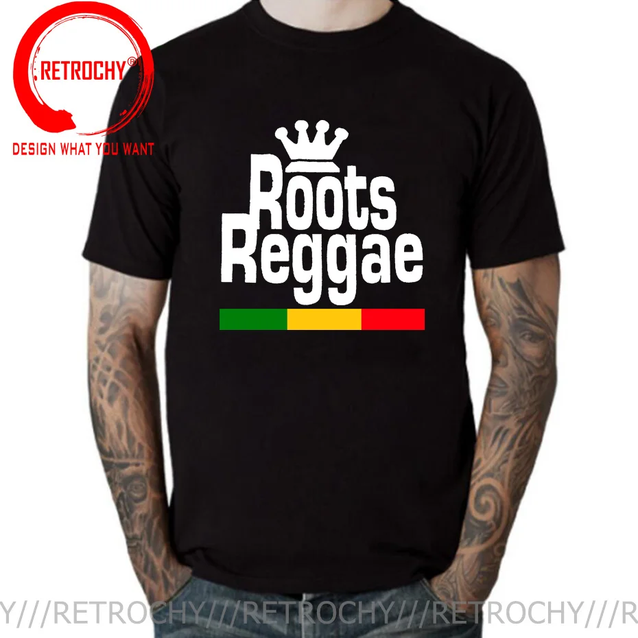 Harajuku T Shirt Summer Brand Tshirt Roots Reggae T-Shirt Jah Rasta Rock Irie Freedom Ska Rocksteady Dancehall Weed Tee Shirt