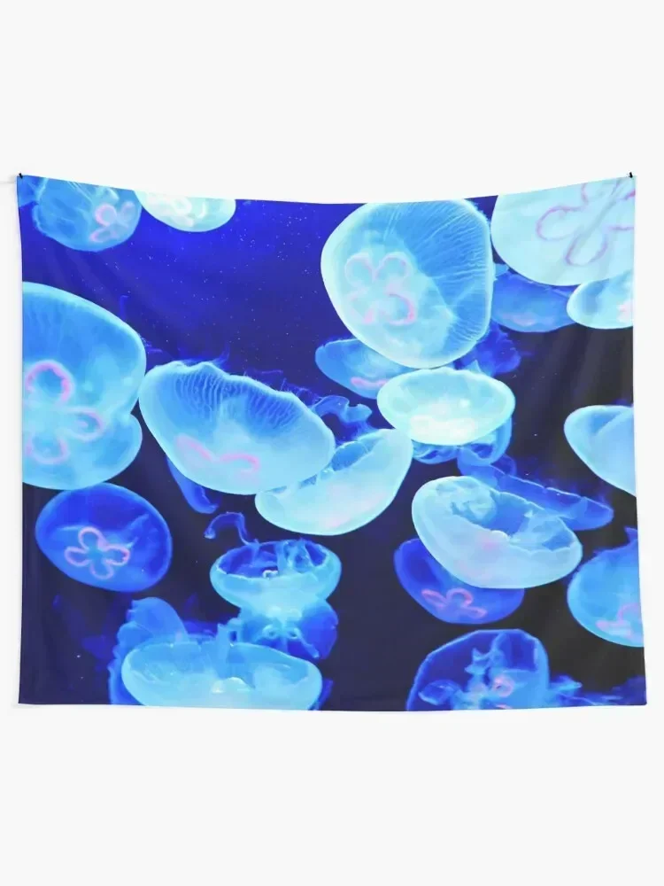 Blue Jellyfish Tapestry Korean Room Decor Bedroom Decorations Tapestry