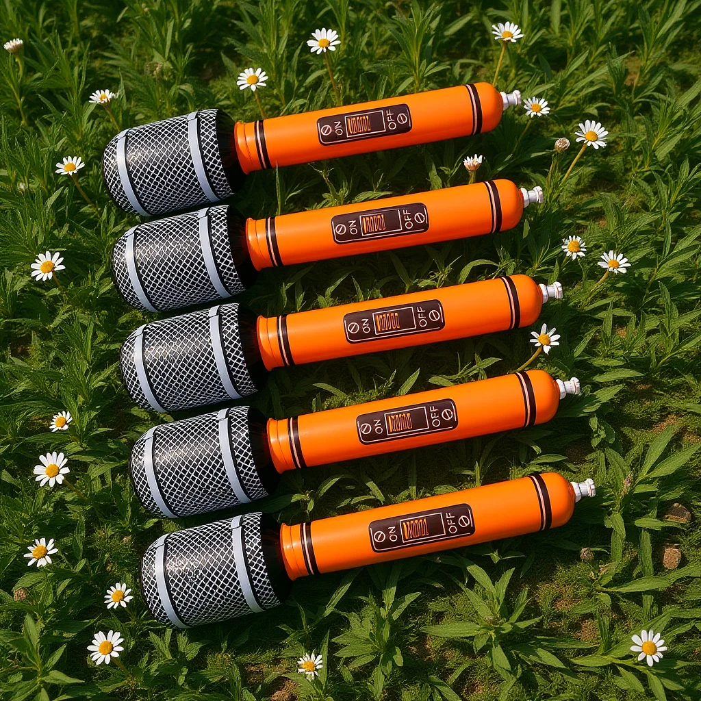 

5pcs Inflatable For Kids Plastic Pretend Play Kids Karaoke Prop Mic Party Supply Children Educational