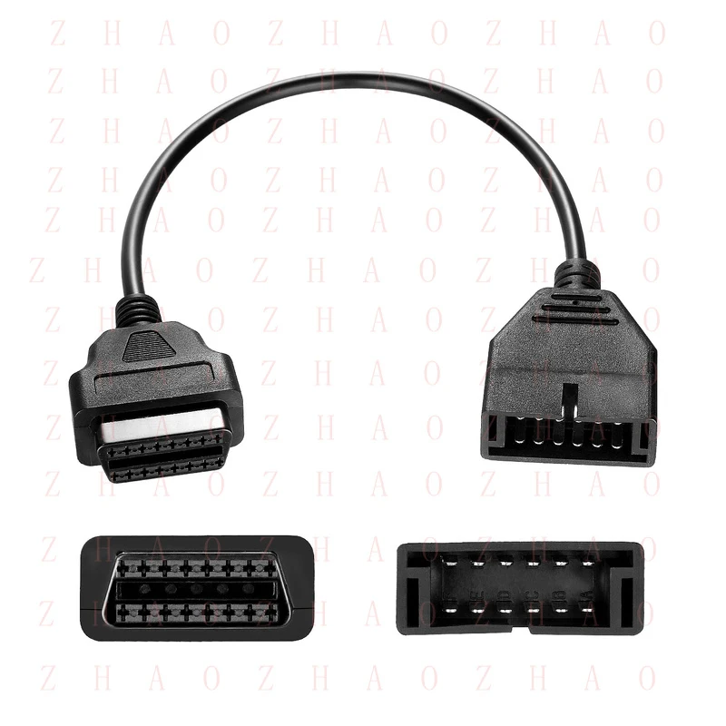 L+ Fit for GM 12 Pin OBD1 to 16 Pin OBD2 Convertor Adapter Cable Diagnostic Scanner