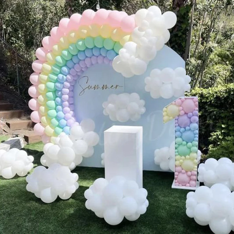 233Pcs Rainbow Balloon Garland Arch Kit Macaron Colorful Latex Balloons Unicorn Theme Birthday Wedding Party Baby Shower Decor