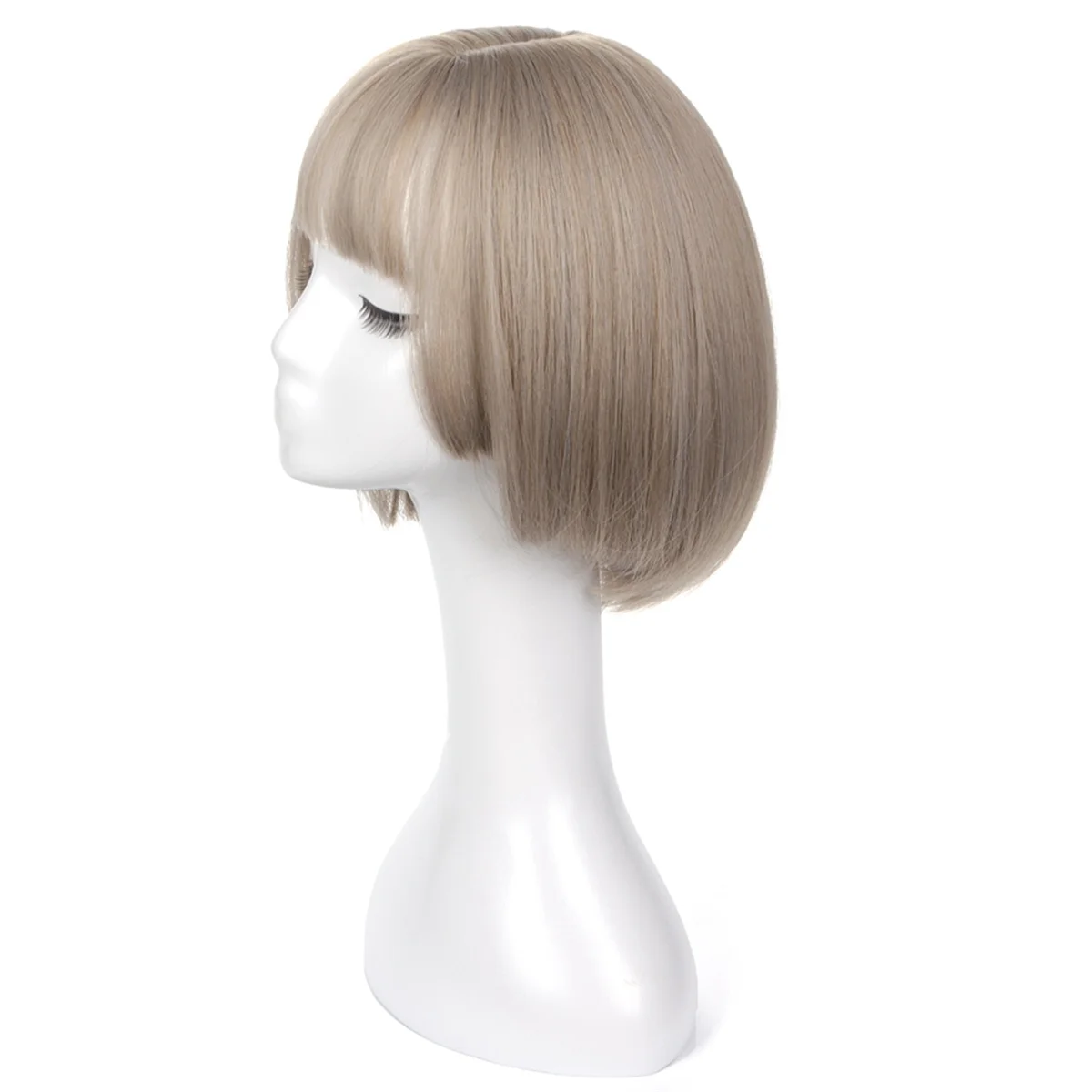 Wig Wig for Women, Natural Looking Short Wig, Straight Wig for Beginner for Daily Korea Versions Gray