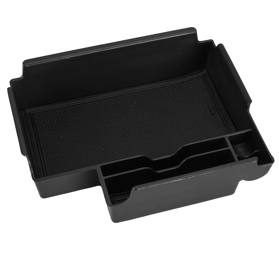 مركز وحدة التحكم مسند الذراع صندوق تخزين درج منظم سجادة ضد الإنزلاق صالح لفورد اكسبلورر 2020 2021 2022 2023 2024 2025 البلاستيك الأسود