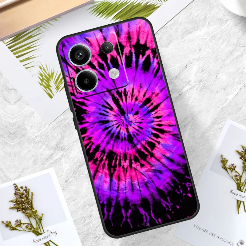 Rainbow Spiral Tie Dye Case For Redmi Note 12 9 10 11 13 Pro Plus 9S 10S 11S 12S Cover For Redmi 12 10C 12C 13C