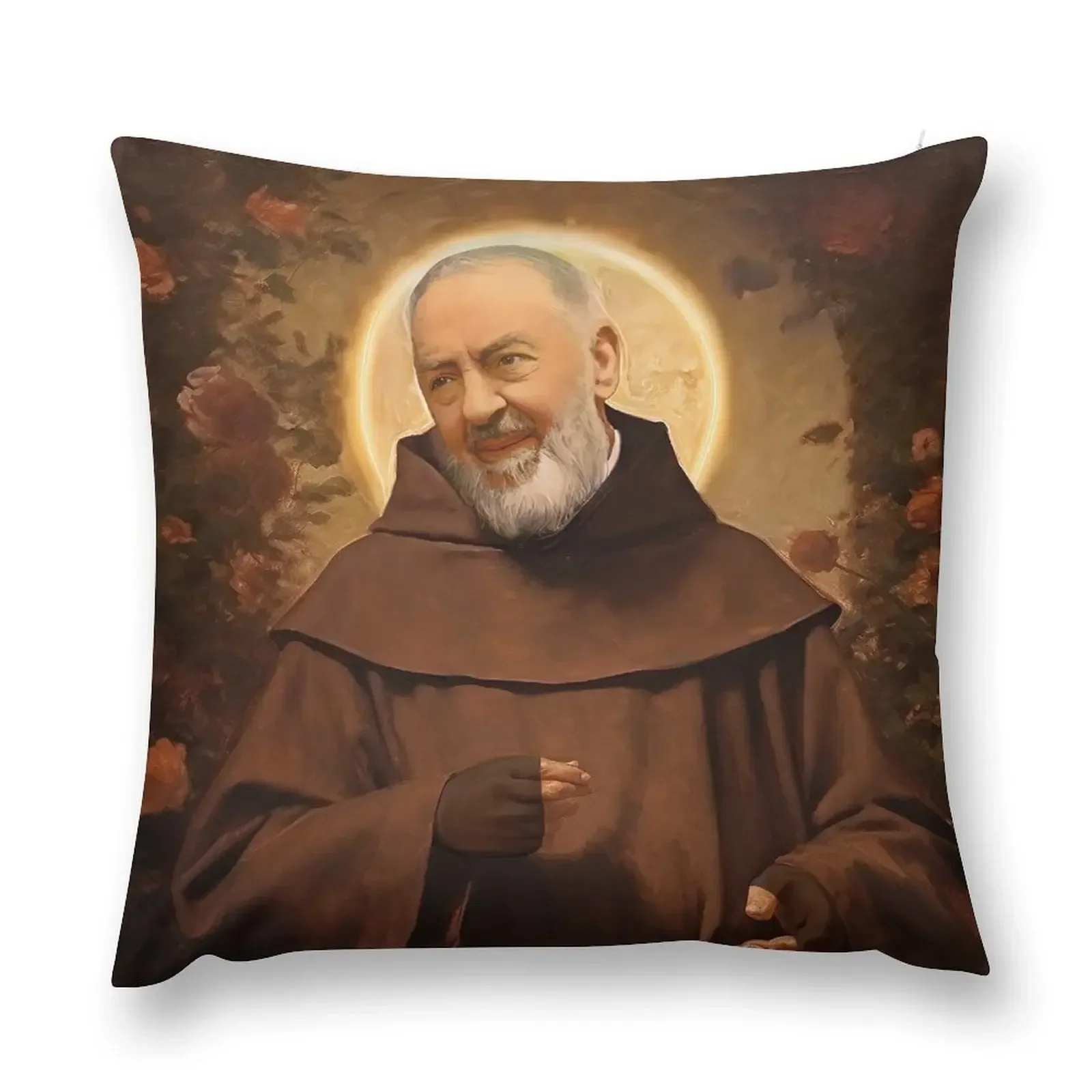 

Saint Padre Pio Throw Pillow Christmas Pillows ornamental pillows for living room Throw Pillow Pillowcases Bed Cushions pillow