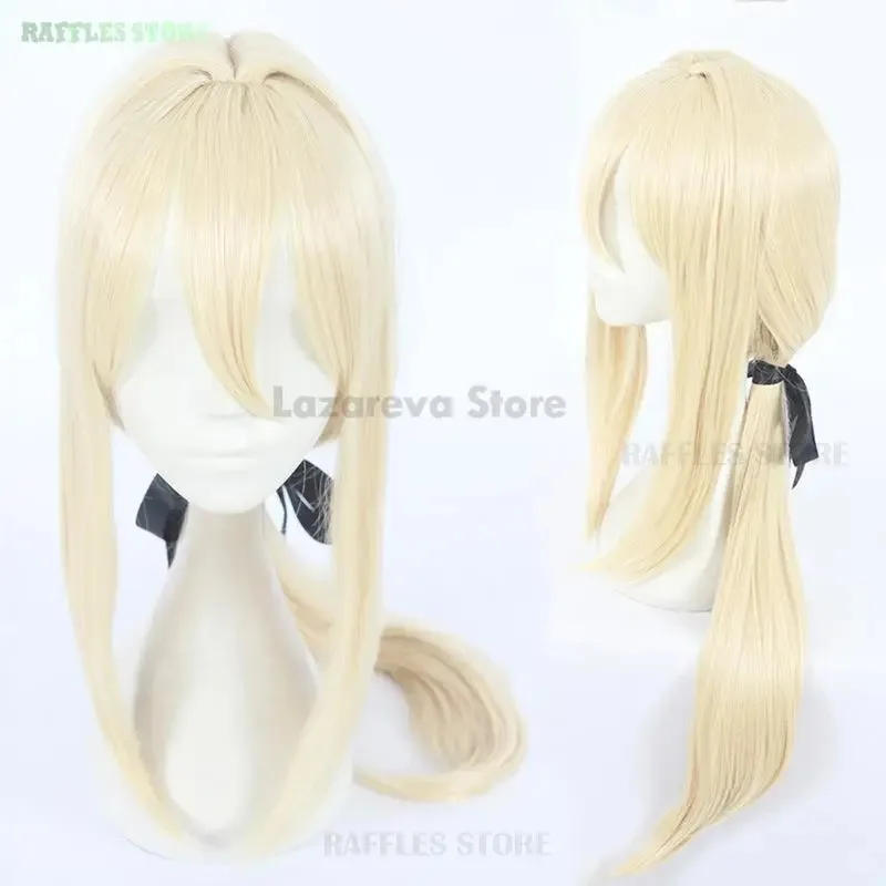 DY20 البنفسجي Evergarden تأثيري حلي الأخضر البدلة الباروكات أنيقة أنيمي تأثيري فستان شعر مستعار أحذية هالوين كرنفال حفلة موسيقية تنورة Party2