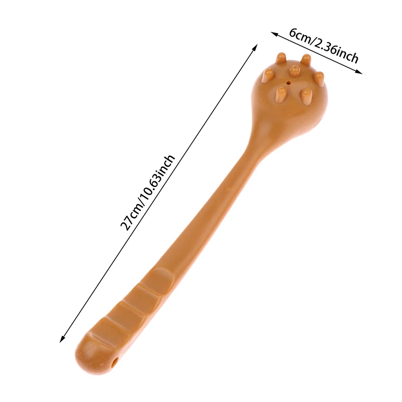 

1 PCS Manual Back Massage Hammer Tool, Silicone Long Handheld Hammer For Body Legs Arms Back Knock Scratcher For Home Office Gym