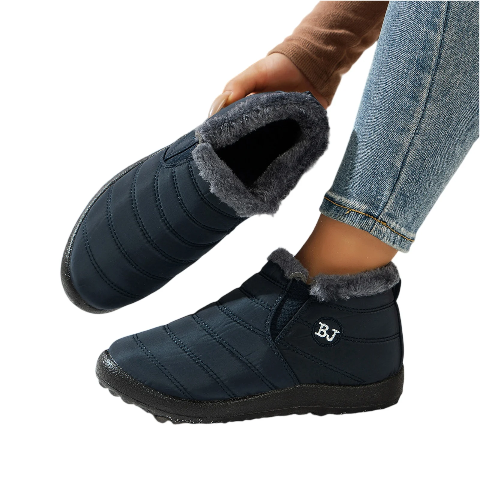 Chaussures imperméables hiver femmes baskets mode femme chaussures décontractées respirant doux classique baskets femme sans lacet cheville chaussures
