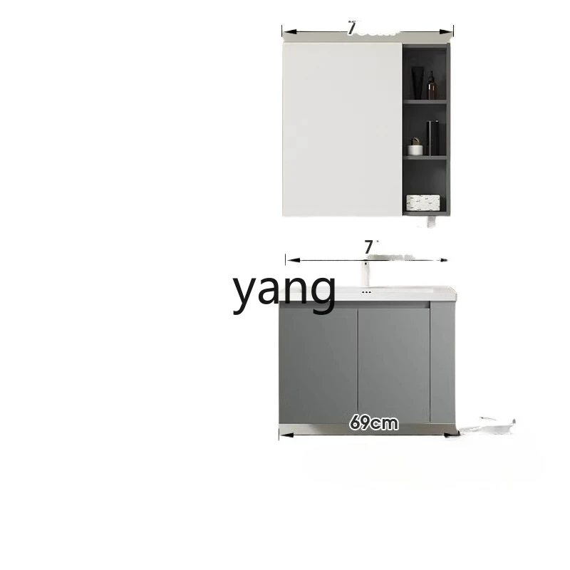 Lh ceramic integrated basin bathroom cabinet intelligent beauty mirror cabinet bathroom washbasin