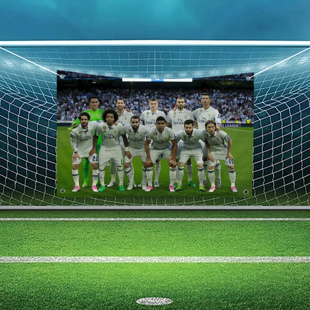 أعلام معلقة حديقة العلم راية المرآب في الهواء الطلق غرفة الديكور جدار ديكور نسيج S-reals-Y A-madrids-Y CF 2018 زينة #3