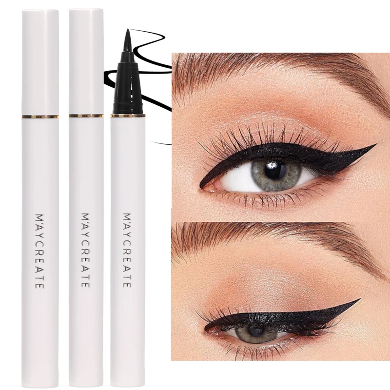 Crayon Eyeliner Longue Durée, Imperméable, vaccage Rapide, Marron, Noir, Ultra-mince, Dernier Crayon à Cils betérieurs, Maquillage des Yeux, miles, Cosmétiques