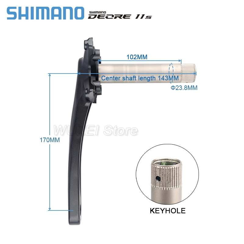 オリジナルシマノ DEORE FC M5100 クランクセット 1x11 スピード MTB