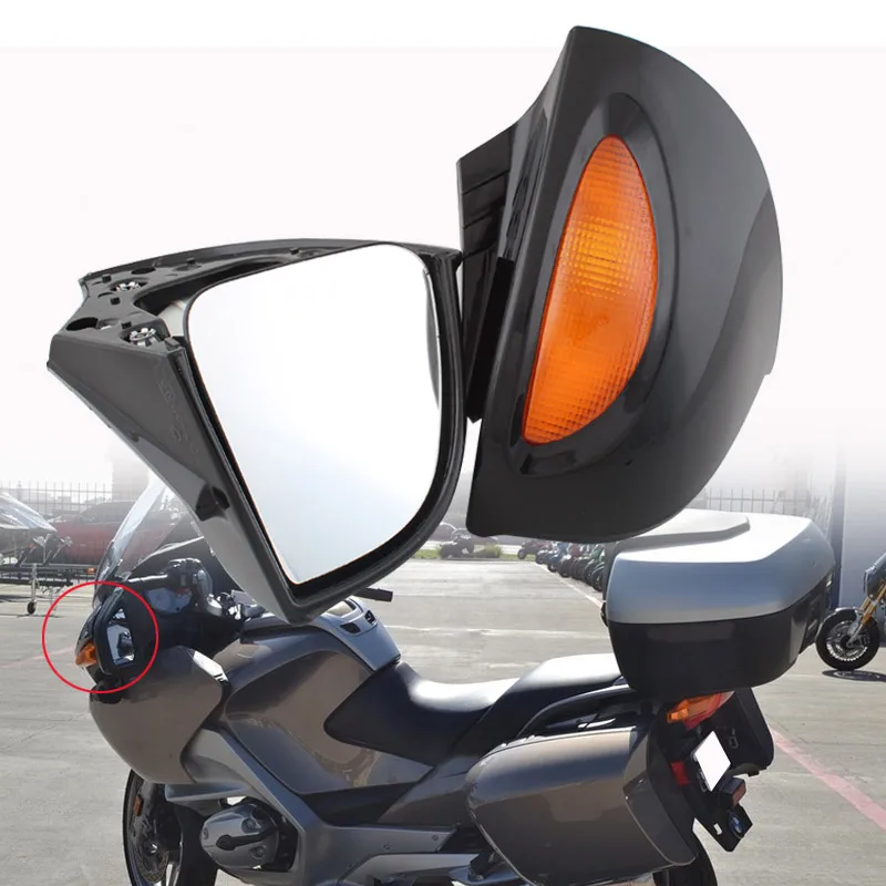 Motorbike Side Mirrors Black Blind Spot Mirror Wide Rearview Mirror For BMW Motor R1100RT R1150RT R1100 RT R1150 RT R850RT